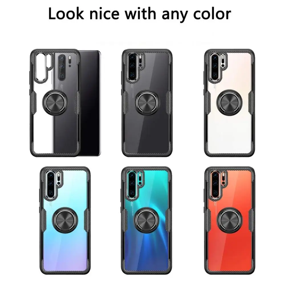 Чехол для Huawei P30 P20 Mate 20 Lite Pro чехол с кольцом подставкой силиконовый Honor 10 8X 8S 7X Play
