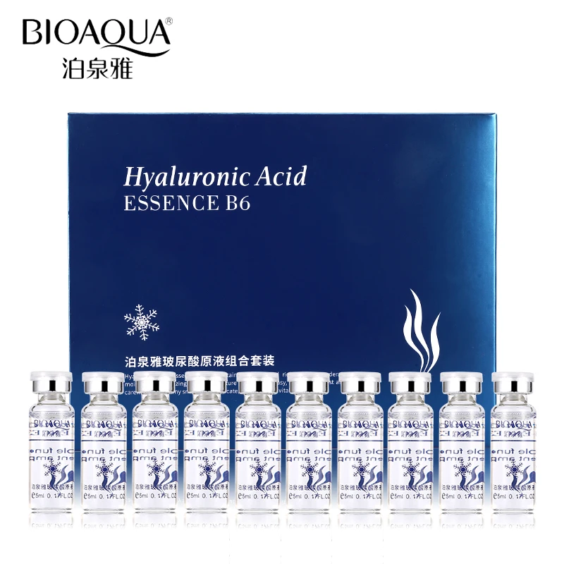 10 шт./лот BIOAQUA увлажняющий с гиалуроновой кислотой Essence Liquid Витаминная сыворотка уход за кожей лица против морщин Антивозрастная