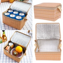 Водонепроницаемый портативный путешествия пикника Изолированная коробка для хранения еды Tote Ланч сумка чехол