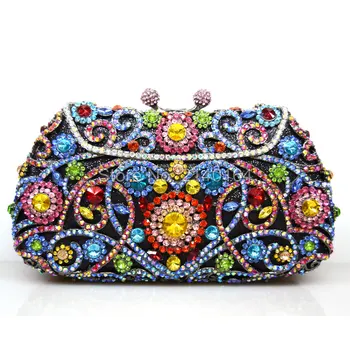 

evening bag High-grade heavy luxury chain at hand bag banquet handbag socialite package Baguette Wallets wholesale Purse Q72