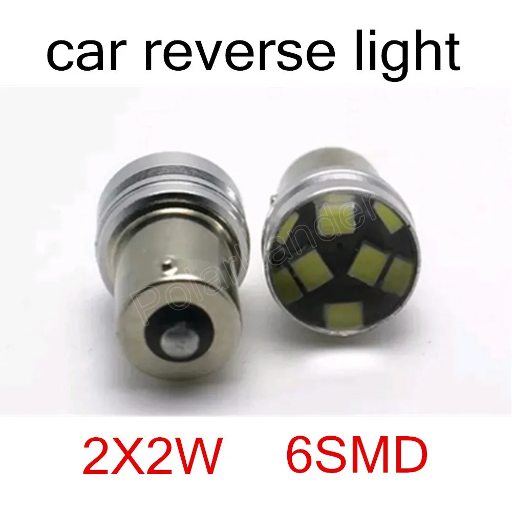 

best price 2 pieces BA15S 1156 Warm White 2835 LED Light Bulb 12V car reverse backup parking brake