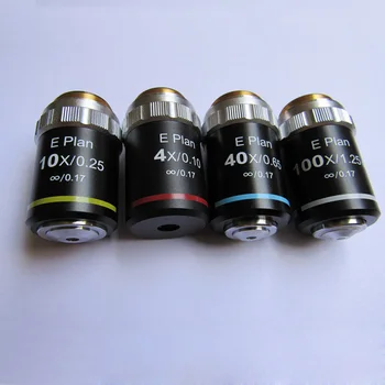 

Biological Microscope Plan Achromatic Infinity Objective Lens 4X 10X 20X 40X 60X 100X 1PC HIgh Grade Plana