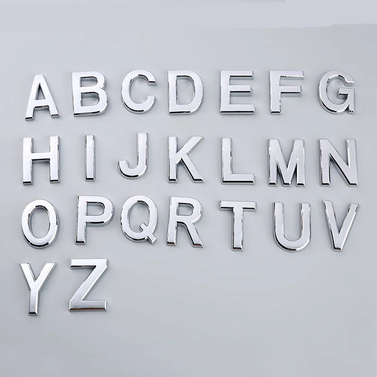 

Letter A-Z 5CM letter plating advertising signage digital OEM door number plate number number standing standard