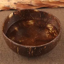Креативная натуральная чашка в виде кокоса Экологичная суповая салатная лапша, рис. Миска деревянные фруктовые миски художественное украшение ручной работы