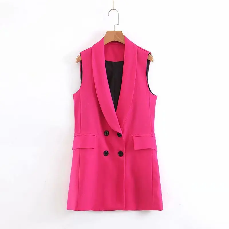 

Hot sale XL60-2178 European and American fashionable double-breasted suit jacket