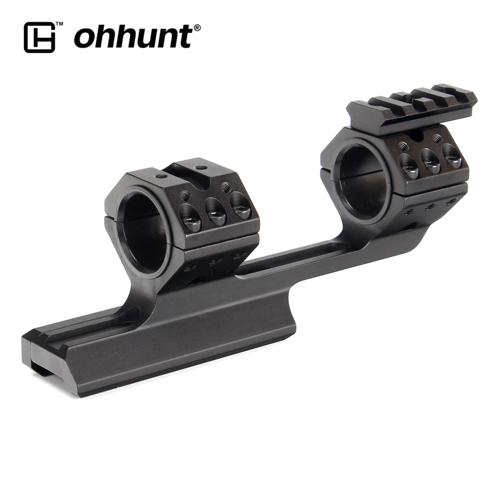 

ohhunt Bi-direction Scope Mounts 25.4mm 30mm Picatinny Weaver Rail Hunting Offset Rings Mount With Top Free Float Rail