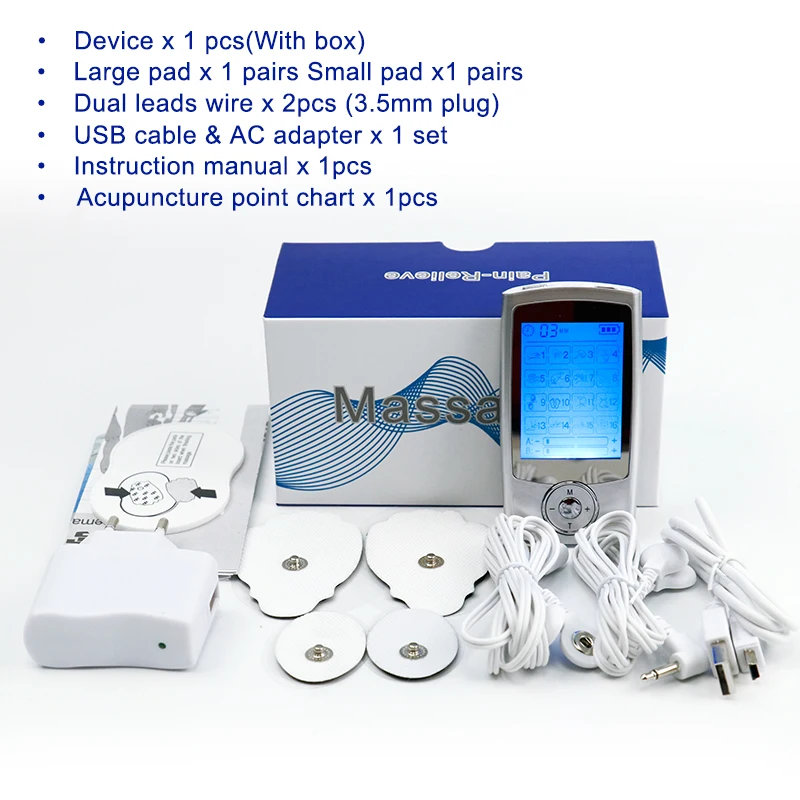 16 Modes Body Massage Pulse Machine Electric Tens Unit Digital Acupuncture Therapy Massager Back Pain Relief Health Care Device 16 Modes Body Massage Pulse Machine Electric Tens Unit Digital Acupuncture Therapy Massager Back Pain Relief Health Care Device