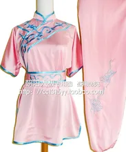 Customize Chinese wushu uniform embroidered Kungfu clothing Martial arts suit taolu clothes for men women boy girl children kids