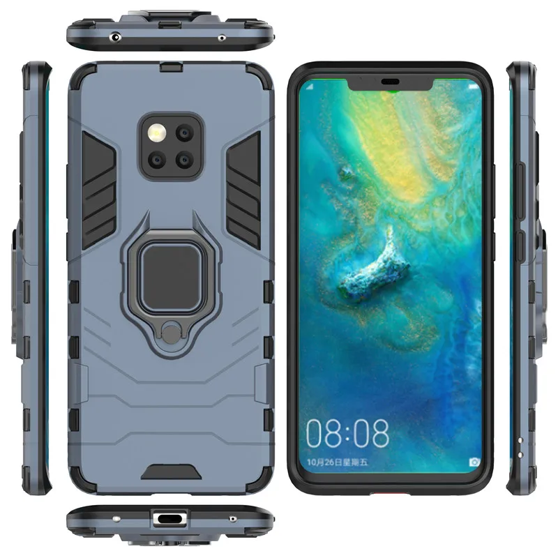 For HUAWEI Mate 20 Pro Case Car Holder Magnetic Suction Ring Bracket Rugged Armor Phone Cover For HUAWEI Mate 20X  20 Lite Capa (15)