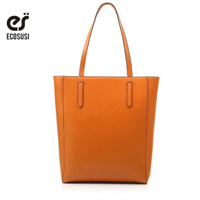 

ECOSUSI 2018 New Women Leather Handbag Casual Women Messenger Bags Simple Shoulder Bags Designer Handbags Female Totes Sac