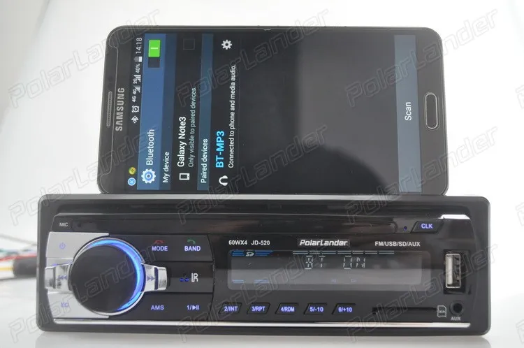 Аудио 12 В Автомобильный bluetooth радио MP3 автомобильный аудио плеер freehand телефон с USB/SD MMC портом Автомобильная электроника In-Dash 1 DIN aux in