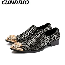 CUNDDIO Italian Fashion Leather Men Shoes Elegant Qualit Leather Mens Flats Shoes Oxford Shoes For Men
