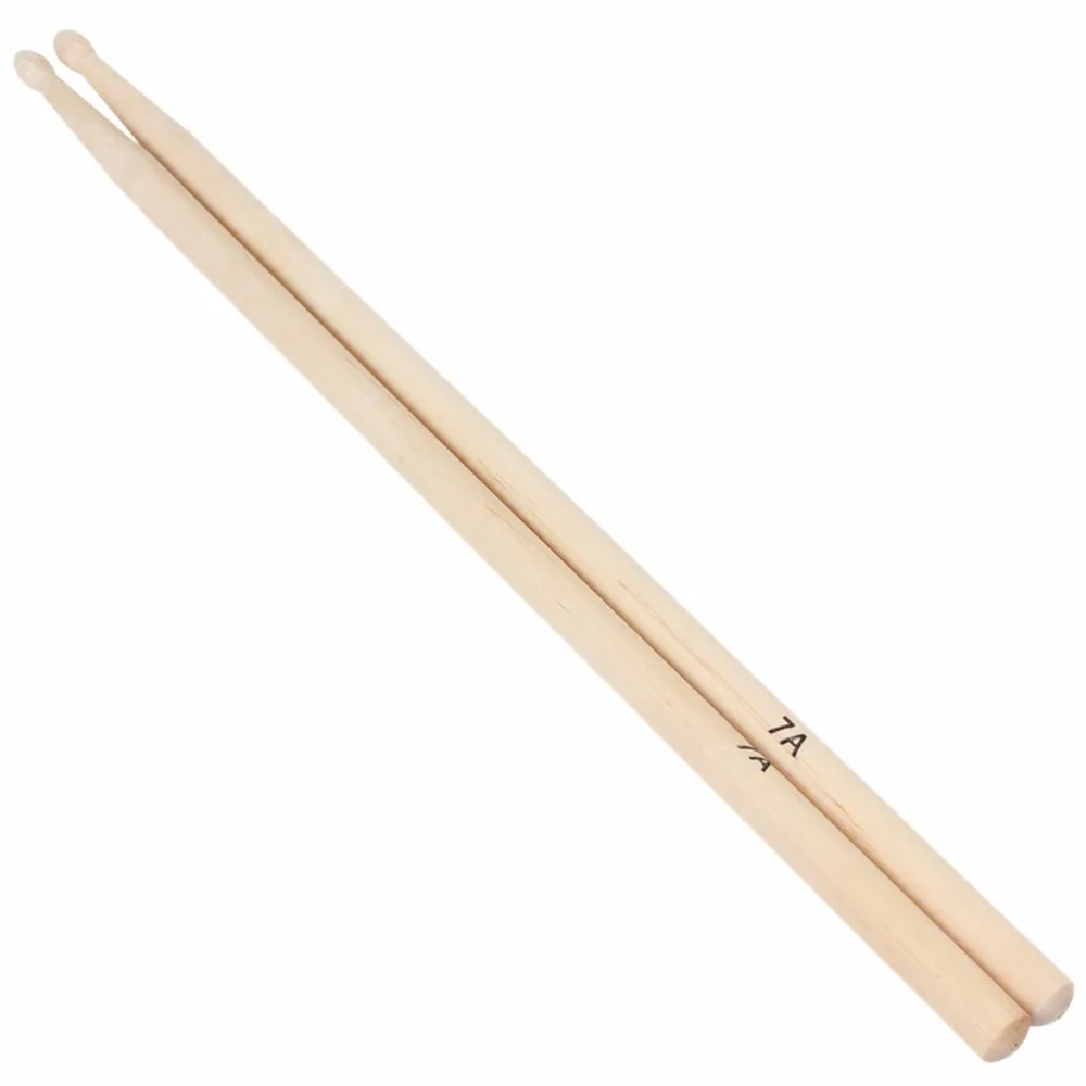 Percussion Instruments Maple Wood Drum Sticks 1 Pair 40.5cm 7A Drumsticks Parts & Accessories musical percussion instruments