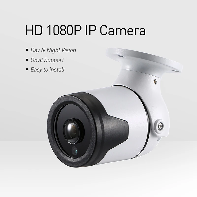 Водонепроницаемый рыбий глаз 6 Массив ИК 1920x1080 P пуля наружная IP камера Металл 2.0MP камера безопасности ONVIF ночное видение P2P CCTV Cam