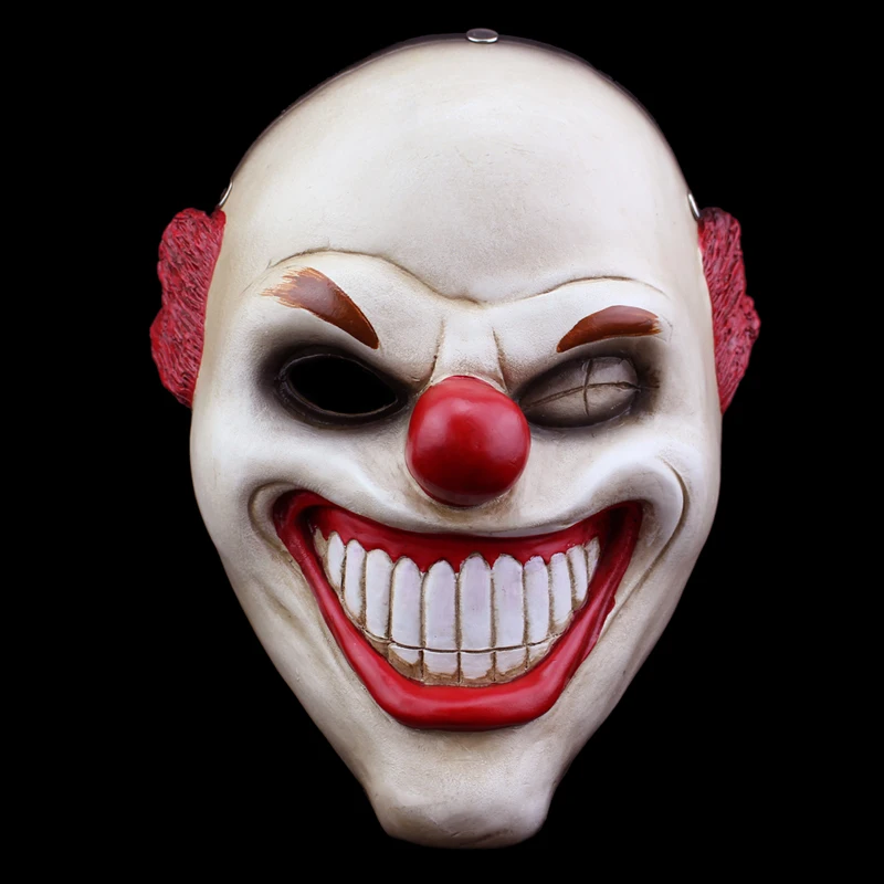 Бесплатная доставка игра Payday 2 смола красный нос клоун копия маски маскарад