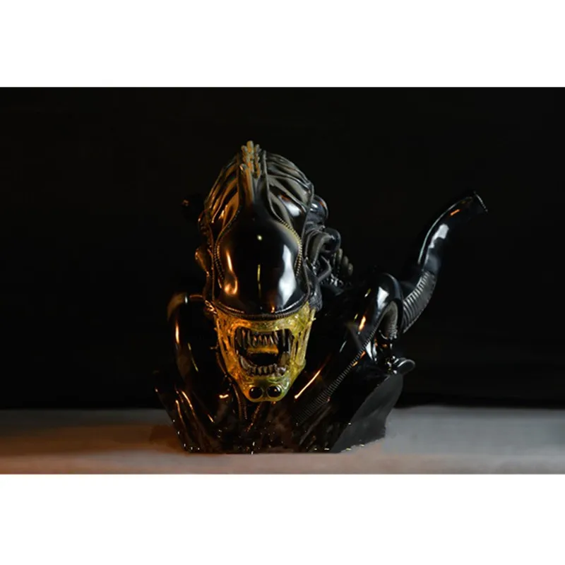 

49CM AVP Iron War Alien 1:1 Warrior Alien Bust Furnishing Articles GK RESIN Action Figure Collection Model Toy M222