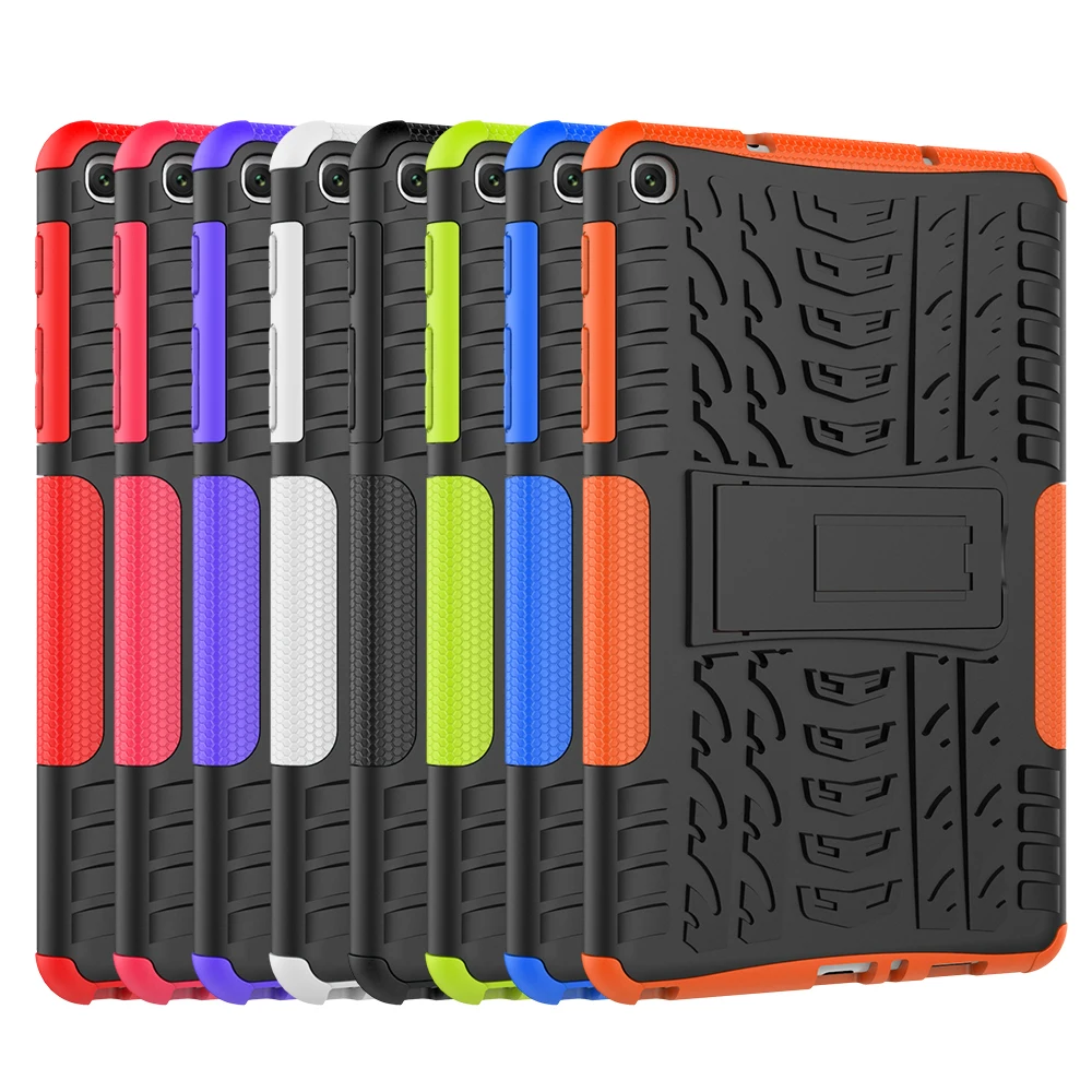 

Silicone TPU+PC Dual Armor Back Cover For Samsung Galaxy Tab A 8.0 (2019) P200 P205 P207 SM-P200 SM-P205 Tablet Case Cover #F