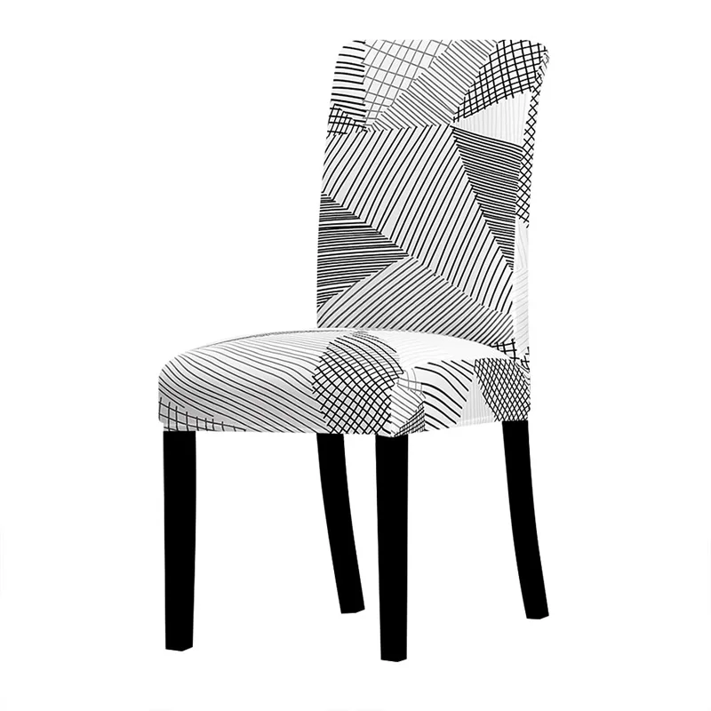Дизайн принтованный Чехол для стула моющийся Съемный большой эластичный чехол для сидений чехол стрейч используется для банкета отеля дома