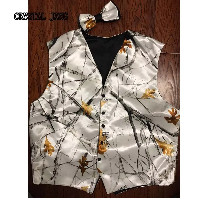 

Camo Groom Vests Custom Made Kids Adult Country Wedding Party Camo Prom Vest