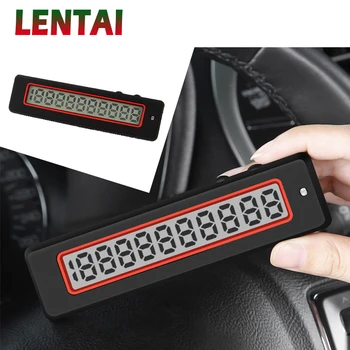 

LENTAI 1Set Car Interior Parking Card LED Night Light Digital display For BMW E39 E90 E60 E36 F30 F10 E34 E30 Mini Cooper Audi