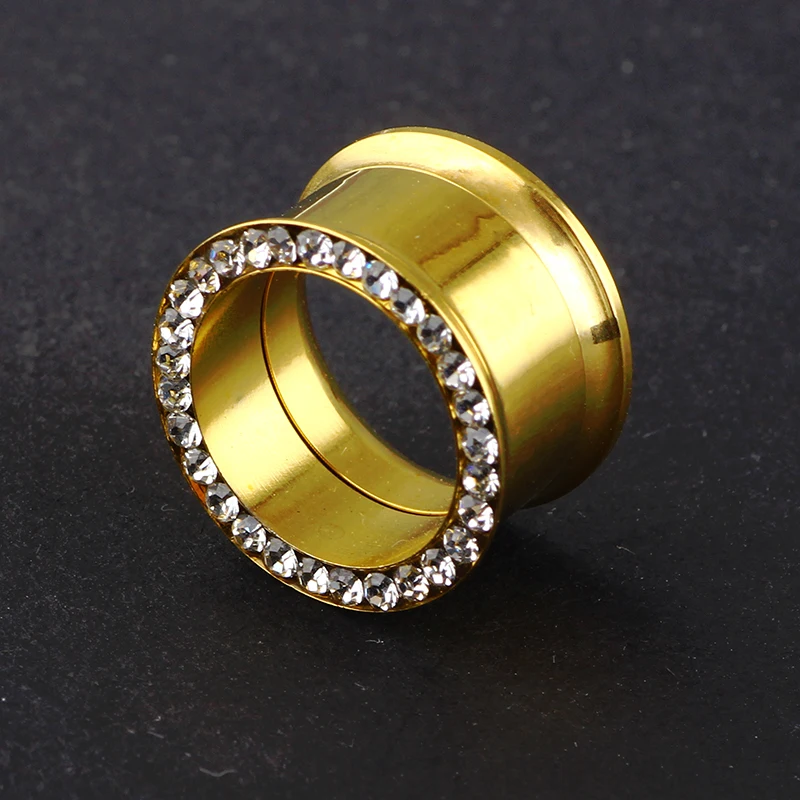 JUNLOWPY Copper Flower Fit Screw Tunnel Stainless Steel Piercing Plugs Earring Ear Expander Stretcher Gauges Body Jewelry 70pcs