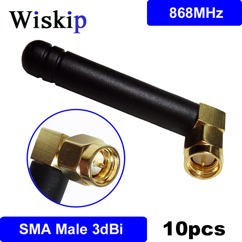

10pcs 868MHz 915MHz antenna 3dBi SMA Male Connector GSM antena 868 MHz 915 MHz antenne white small size antennas for Lorawan