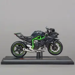 1:18 Масштаб мотоциклов KAWASAKI H2R Z1000 Ninja ZX-10R автомобиля Vulcan мотоцикл, отлитый под давлением сплава гоночных мотоциклов Уличная мотоциклетная