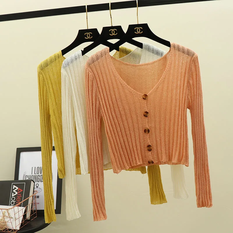 Nagodo Cardigan Women 2019 New Summer Crochet Jackets air-conditioning Shirt Jacket sunscreen Short Poncho Sweater Thin Coat
