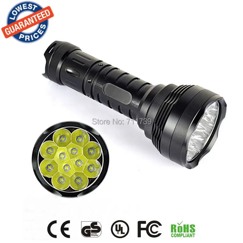 

AloneFire 12T6 XML T6 Ultra Bright most powerful LED Flashlight 18650 Portable High Power Tactical Flashlight Hunt Camping