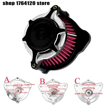 

Motorcycle Split Blunt Air Cleaner Intake Filter Kit For Harley Sportster XL 1991-2017 Dyna 00-17 Softail 00-18 Touring 00-18