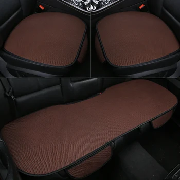 

KKYSYELVA 3pcs/set Car interior Accessories Seat Cover Black universal Black Auto seat cushion Car seat seat covers