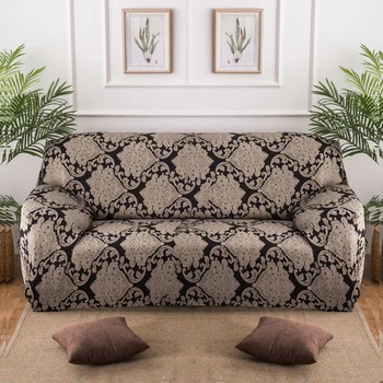 

Black color sofa cover Printed couch cover Polyester bench Covers Elastic stretchy Furniture Slipcovers home living room