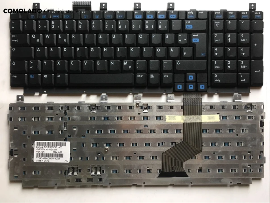 

GR Germany Keyboard For HP Compaq Dv8000 dv8100 dv8200 dv8300 Black Laptop Keyboard GR Layout