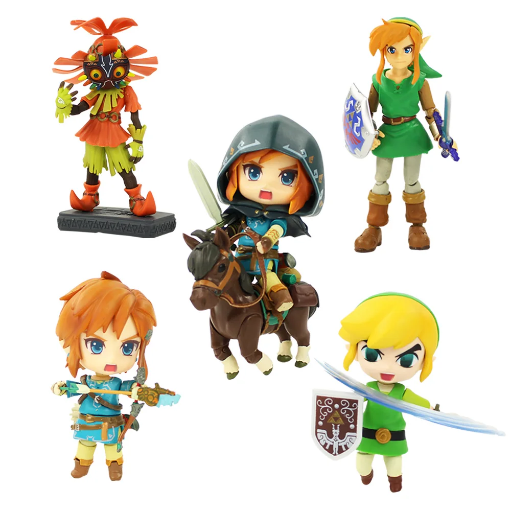 

The Legend of Zelda Figure Toy Figma 284 Link Nendoroid 413 733-DX 733 Majoras Mask 3D Skull Kid Figurine Zelda Model Dolls