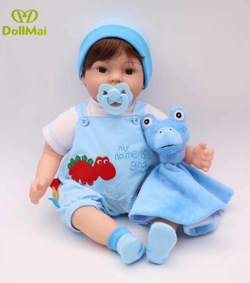 Детская переноска reborn toy dolls 17 "40 см мягкий силиконовый винил для новорожденных, для девочек и мальчиков куклы Bebe bonucas возрождённая игрушка