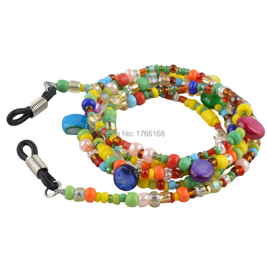 

Retail colorful Beads Eyeglass Sunglass Spectacle Cord Neck Strap String Chain Link Holder