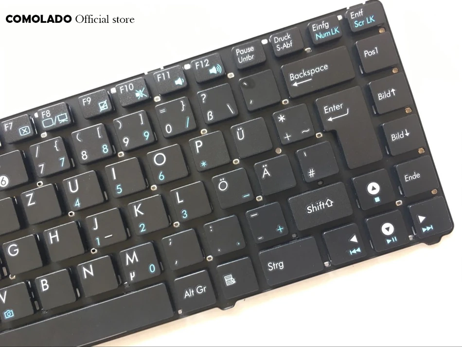 GR Germany Keyboard for ASUS EEE PC EPC 1201 1215 U20 U20A UL20 1201HA 1201T 1201N 1201K Black without frame keyboard GR Layout (2)