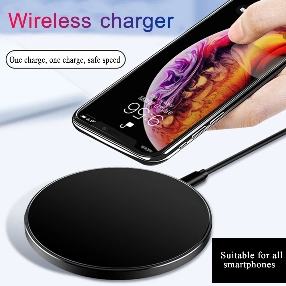 

Wireless Charger Mini KD-1 Portable Fast Charge Smartphone for Samsung S7 S8 S9 Plus Note 9 8 USB Phone Charge Board Wireless Ch