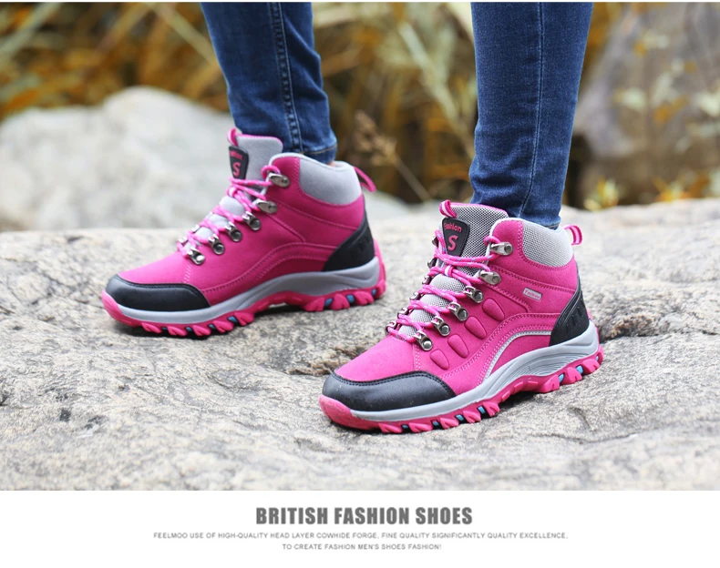 Мужские и женские походные треккинговые ботинки высокие тактические ботинки охотничья альпинистская обувь водонепроницаемая уличная спортивная обувь мужские Нубуковые плюшевые