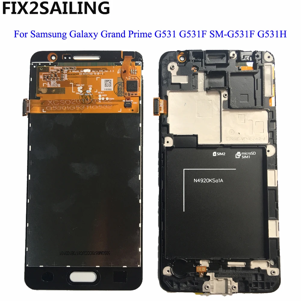 

5.0'' Phone LCDFor Samsung Galaxy Grand Prime G531 G531F SM-G531F G531H LCD Display With Button Touch Screen Digitizer Assembly
