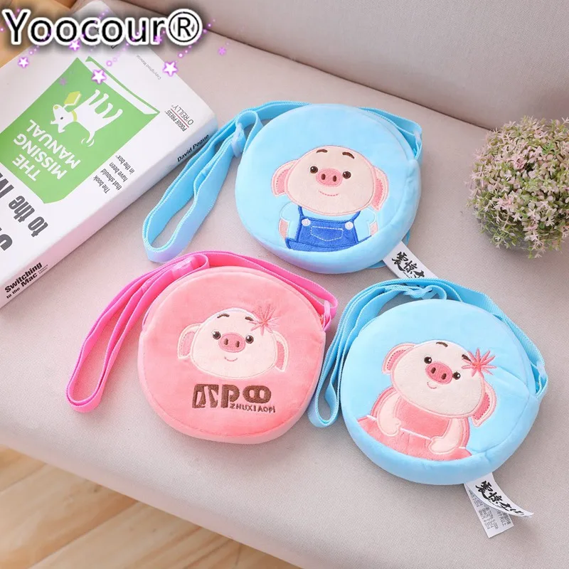 1 шт. 15*15 см Kawaii Piggy Wallet Ass стильный кошелек плюшевая цепь сумка на плечо сумки для мобильных телефонов Высокое качество короткая плюшевая ткань