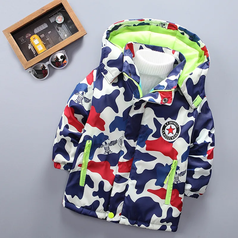 

baby winter spring waterproof fleece inside hoodied coat jacket kids boy girl 3 4 6 7 fashion consume children clothing New year