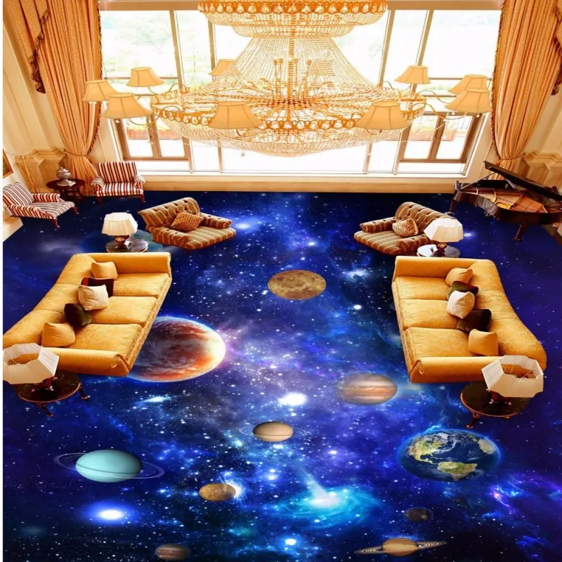 Dropship Fatman 3d Flooring Custom Made Stereo Outer Space Universe Flooring Corridor KTV Cafe Bar Floor Painting Piso 3d Dropship Fatman 3d Flooring Custom Made Stereo Outer Space Universe Flooring Corridor KTV Cafe Bar Floor Painting Piso 3d