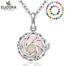 Eudora 18 мм Мексиканская бола подвеска гармония беременность шар ожерелье цветок клетка медальон подходит музыкальный звук колокольчик мяч K333N18