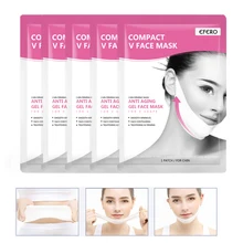 3Pcs EFERO Slimming Face Lift Tools Thin Face Mask Ear Hook 3D V-Shaped Face Mask Beauty Skin Care V Face Masks Smooth Wrinkles creative japanese neoprene facial masks facelift mask supports pink germanium face sauna rubber mask women use shape 3d v face