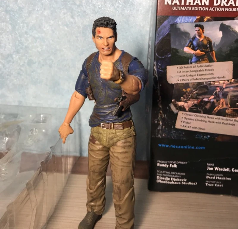 NECA Uncharted 4 A thief's end Nathan Drake Ultimate Edition ПВХ фигурка Коллекционная для детей игрушки