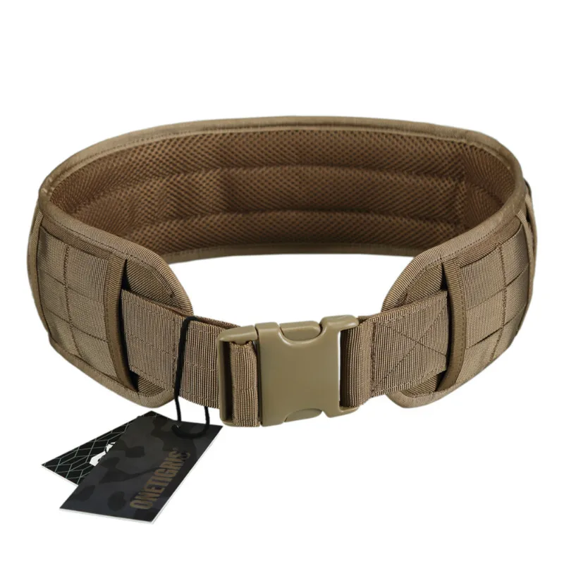 Ceny OneTigris Tactical Hunting Molle Battle Belt wojskowy bojowy wyściełany pas patrolowy dla mężczyzn pas wspierający