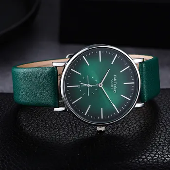 

Minimalist Exquisite Women Quartz Watch Fashion Green Elegant Dial Casual Ladies Watch Female Leather Strap Ladies Dress Gift #W
