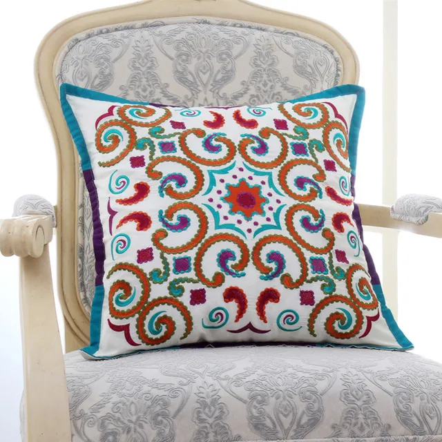 New embroidered vintage floral sofa cushions chair seat home decorative