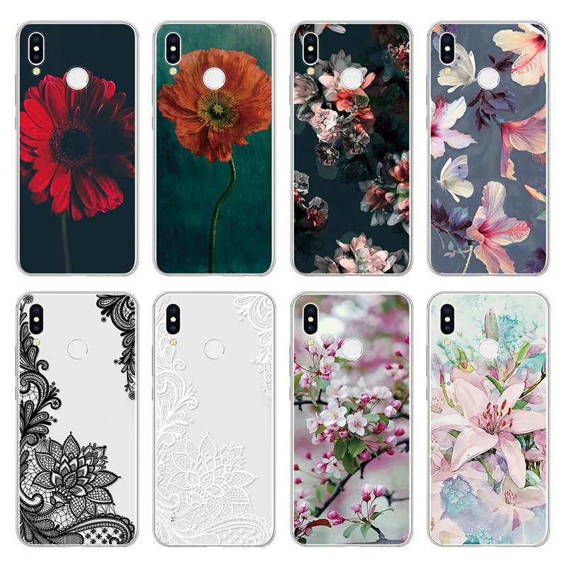 

Flower Lace TPU Cover For Huawei Mate 20 10 P8 P9 P10 Plus P20 P30 Lite mini 2017 Pro P Smart 2019 Nova 2i 3e Capa Back Case